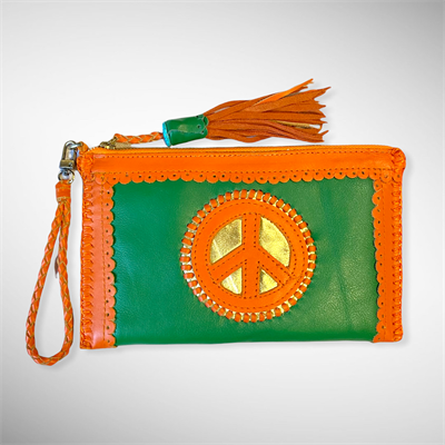 World Family Ibiza Peace wallet (green/orange/gold)